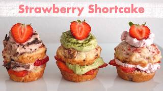 Strawberry Shortcake Recipe Ideas  Aesthetic Baking Compilation Vlog w ASMR for Relaxation [upl. by Alage986]