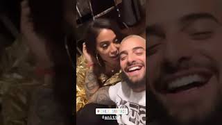 Maluma y Anitta en secretos Gira 1111 Chile [upl. by Sahpec]