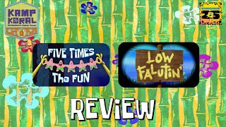 Kamp Koral SpongeBobs Under Years  Five Times the Fun  Low Falutin Review [upl. by Oelc]