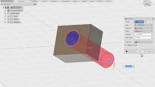 Autodesk Fusion 360 TutorialHow To Do Extrude Cut In Autodesk Fusion 360 [upl. by Ecneret203]