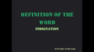 Daily vocabulary  Indignation Meaning  Vocabgram [upl. by Bomke749]