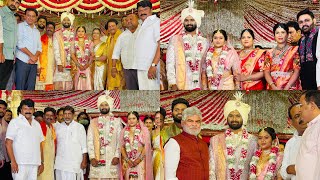 Talasani Srinivas Yadav Brother’s Daughter Marrige Ktr  Revanth Reddy  Deputy Cm  Ts speaker [upl. by Lacym]