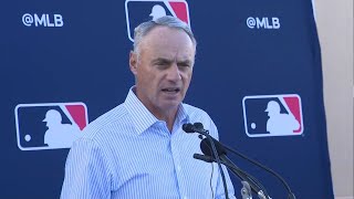 Major League Baseball cancels Opening Day sides fail to reach lockout deal ABC7 [upl. by Aseretairam]