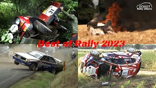 Best of Rally 2023  CRASHES MISTAKES amp SHOWby 206GT Rally Video’s [upl. by Eillac]