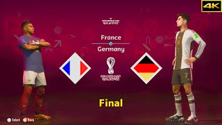 FIFA 23  FRANCE vs GERMANY  MBAPPE vs HAVERTZ  FIFA WORLD CUP FINAL  4K [upl. by Akiemehs261]