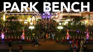 Disney Park Bench  Main Street Train Station  Main Street USA [upl. by Farro937]