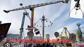 Le montage de la fête foraine 🎢🎡🎠 de Vesoul [upl. by Logan]