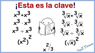 Álgebra BÁSICA potenciación vs radicación las propiedades claves Parte 3 [upl. by Judson522]