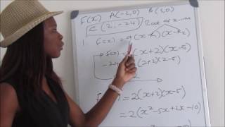 How to find and equation of a parabola given X intercepts and another point on the graph  Lesson 37 [upl. by Selway826]