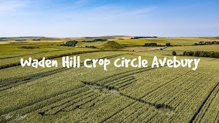 Crop Circle Waden Hill  Avebury 272018 [upl. by Ayidan]