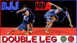 DERRIBO DOUBLE LEG  BJJ amp MMA  TUTORIAL Escuela de Grappling [upl. by Franciskus]