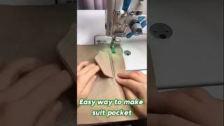 Easy way to make a suit pocket sewingtips sewing [upl. by Mitzi]