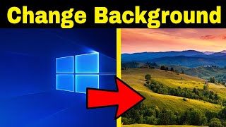 How To Change Desktop Background image in Windows 10  Tutorial  Quick Tech Tips 2023 [upl. by Aniras932]