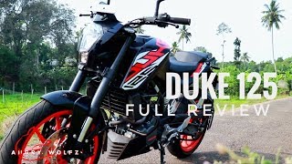 KTM DUKE 125 full review  Malayalam [upl. by Aimek122]