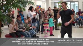 Alexander Knappe und Timur Bartels sammeln für die Kinderkrebsstation [upl. by Ramo]