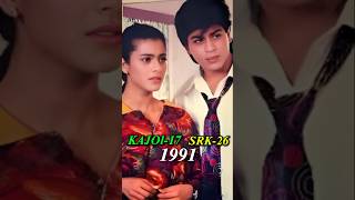 Srkkajol friendship 19912024 bollywood srk kajol bff thenandnow transformation evolution [upl. by Bruner]