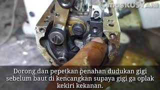 Penyebab Gigi Oplak Naik Turun Overdeck SIRUBA  Kepala Kecil [upl. by Oidale410]