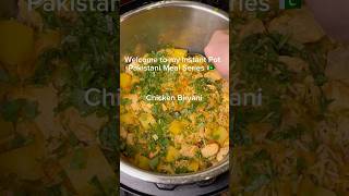 Chicken biryani in the instant pot Perfect easy weeknight meal desi pakistani biryani shorts [upl. by Urbannal931]