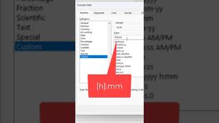 How to Calculate Total Hours amp Minutes in Excel Over 24 Hours  Formula to SUM Time short [upl. by Stodder]