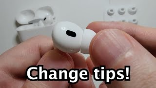 AirPods Pro 2 How to Change Ear Tips [upl. by Eidualc218]