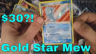 30 GOLD STAR Shiny Shining MEW 101101  Delta Species Charizard 4100 Dragon Frontiers Pokemon [upl. by Adnoloy]