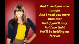 Glee Total eclipse of the heart lyric [upl. by Holofernes]