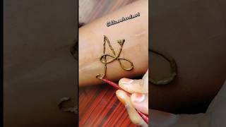 A letter mehndi design [upl. by Krefetz]