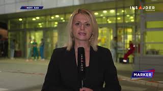 Uključenje reporterke ispred Urgentnog centra u Novom Sadu [upl. by Annaej]