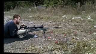 ACCURACY REMINGTON 700 SPS V 243 200 yards SUB MOA [upl. by Aldric70]