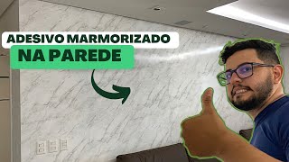 Como deixar a parede marmorizado com adesivo  Luan Dourado [upl. by Armstrong302]