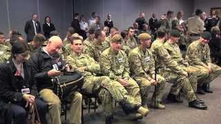 British Wounded Warriors Visit Army National Guard [upl. by Dustan624]