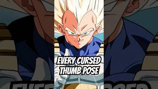 EVERY Cursed Thumb Pose in Dragon Ball Z and Super dragonball goku dbz [upl. by Eitsrik377]