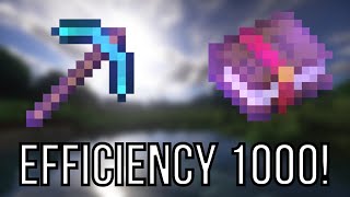 How to get EFFICIENCY 1000 in Minecraft Bedrock [upl. by Clein455]