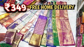 FREE HOME DELIVERY  Madina wholesale sarees  Pattu saree offer [upl. by Lion]