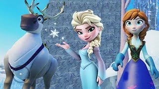 Frozen Elsa and Anna Disney Princess in Frozen Party [upl. by Fanchette61]