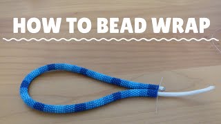 How to Bead Wrap for Lanyards Keychains and Necklaces [upl. by Anidem]