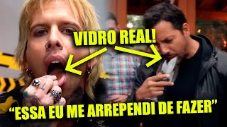 quotDeu MUITO RUIMquot  Como eu fiz pra COMER VIDRO e imitar David Blaine no Podpah [upl. by Brunhilda]