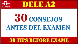 30 CONSEJOS TRUCOS PARA APROBAR EXAMEN DELE A2 [upl. by Rawde]