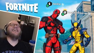 So I streamed Fortnite with ZackScottGames [upl. by Nuj]