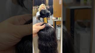 Tape hair extensions How to create tape from bundle Hair extensions hairextensions tape hair [upl. by Nadirehs751]