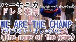 LV3 quotWE ARE THE CHAMPquot ハーモニカ初心者用練習曲〜THE NAME OF THE GAME〜 ワールドカップ サッカー関連 [upl. by Steffane]