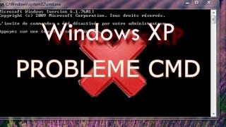 résoudre problème cmd Window XP  linvite de commande a été désactivé par votre administrateur [upl. by Sillert296]