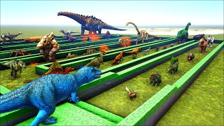 EPIC GIGA DEATHRUN  All ARK Creatures🦖 [upl. by Amber]