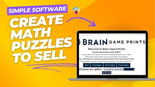 Creating Math Brain Games to Sell [upl. by Damita]