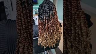 CROCHET PASSION TWIST ON SHORT HAIR hairstyles crochetbraids passiontwist [upl. by Janey]