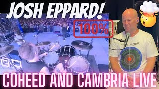 Drum Teacher Reacts JOSH EPPARD  Coheed And Cambria LIVE  In Keeping Secrets of Silent Earth 3 [upl. by Bander]