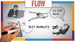 Flow Summary amp Review Mihaly Csikszentmihalyi  ANIMATED [upl. by Murial]