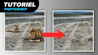 Effacer un élément en 2 clics sur Photoshop photoshop tutoriel [upl. by Iliram374]