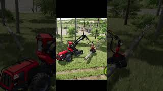 Cutting a Tree in Farming SImulator 25 [upl. by Idnib]