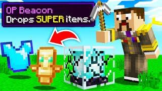 Minecraft Hide or Hunt But Beacons drop OP Items [upl. by Reba]